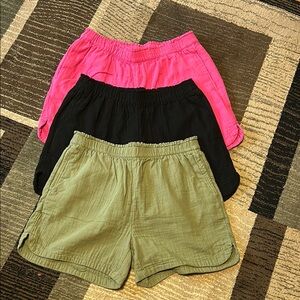 Women's Old Navy Shorts - Pink, Black, and Olive